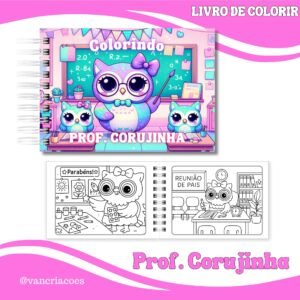 Encadernação Combo LIVRO DE COLORIR . CORUJINHA Dia Dos Professores 4