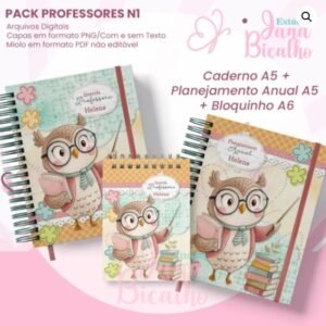 Encadernação Combo PACK PROFESSORES N1 Dia Dos Professores 1
