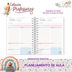 Encadernação Combo Planejamento De Aula Dia Dos Professores 2