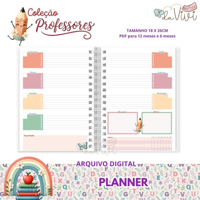 Encadernação Combo Planner Dia Dos Professores 3