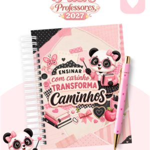 Encadernação Professores Pandinha (Agenda, Bloco, Caderno A5 E Planner)