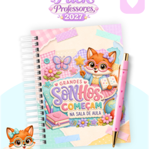 Encadernação Professores Raposinha(Agenda, Bloco, Caderno A5 E Planner)