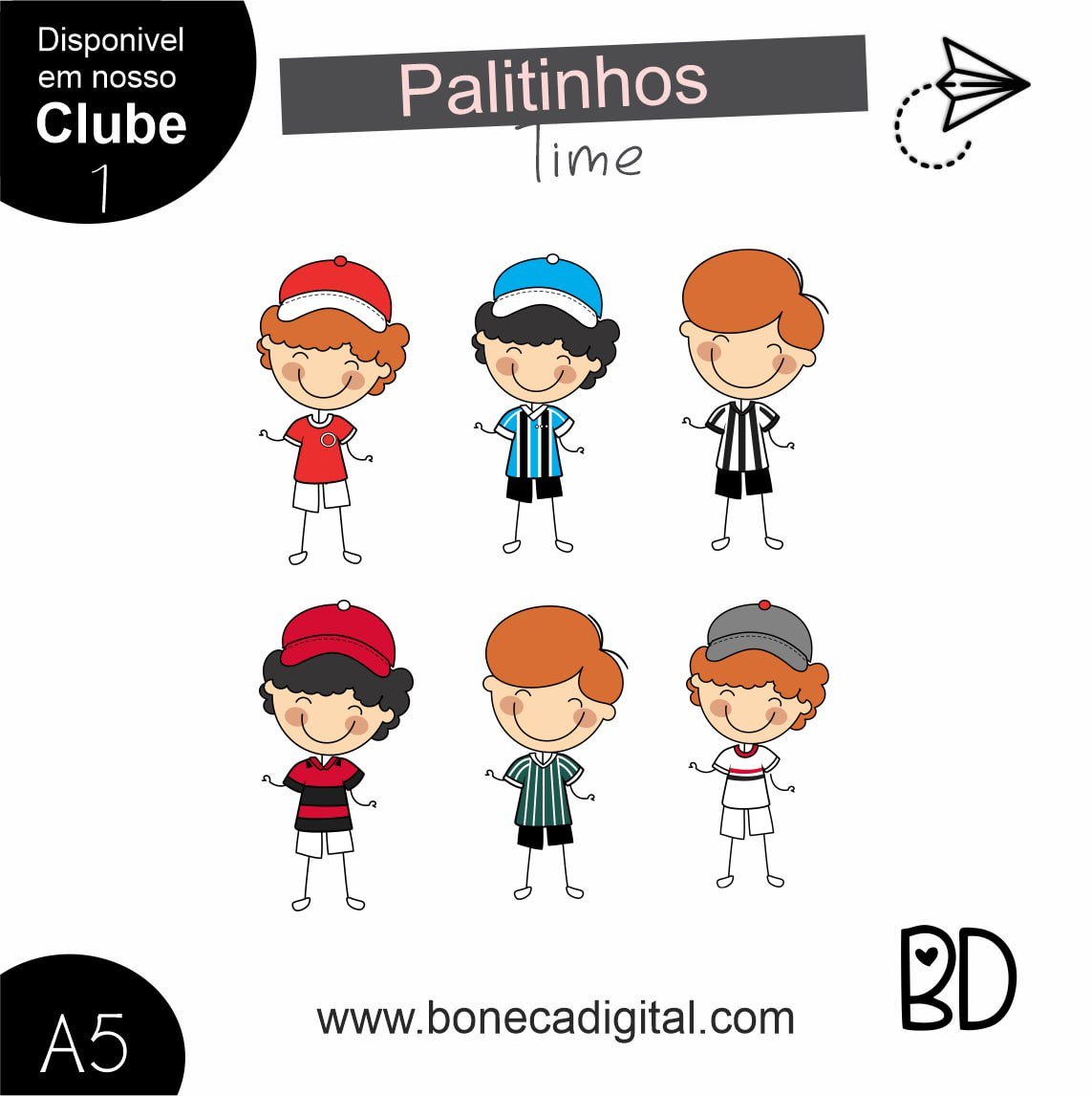 Kit Digital 11 Palitinhos Times 1
