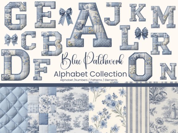 Kit Digital Alfabeto Patchwork 6