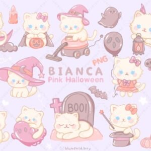 Kit Digital Bianca Pink Halloween 2