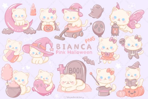 Kit Digital Bianca Pink Halloween 2