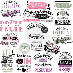Kit Digital Bp Corujices Lettering 1