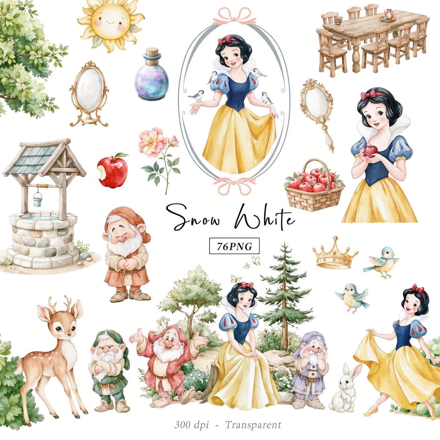 Kit Digital Branca De Neve 1