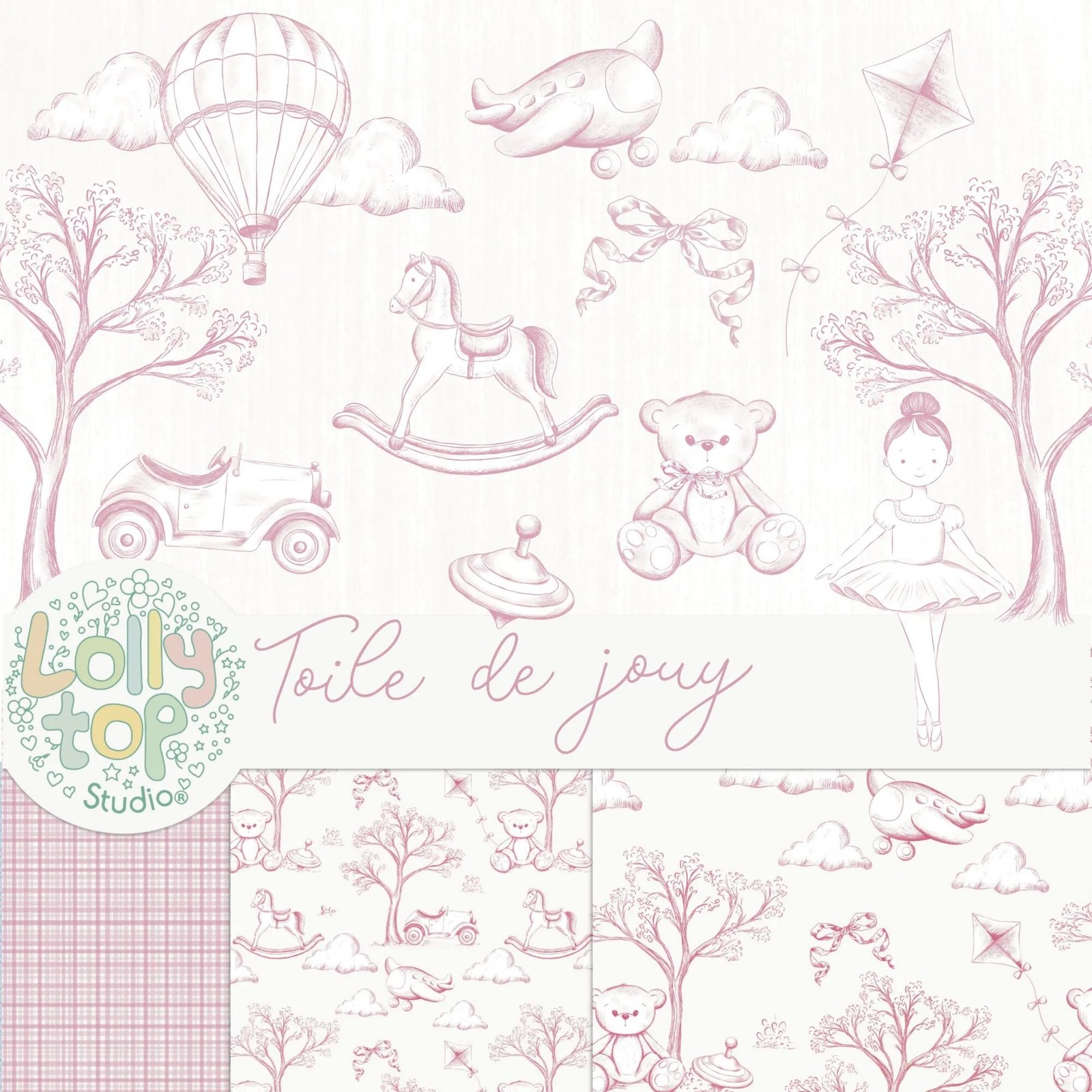 Kit Digital Brinquedos – Rosa 10