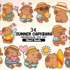 Kit Digital Capivara Verão 3