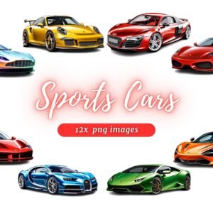 Kit Digital Carros Esportivos Dvx Art 27