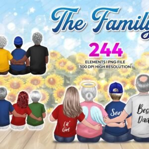 Kit Digital Clipart Familia (2) 40