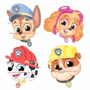 Kit Digital Clipart Patrulha Canina 1