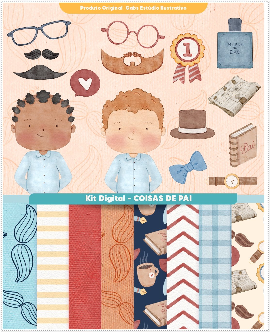 Kit Digital Coisas De Pais Dia Dos Pais 1