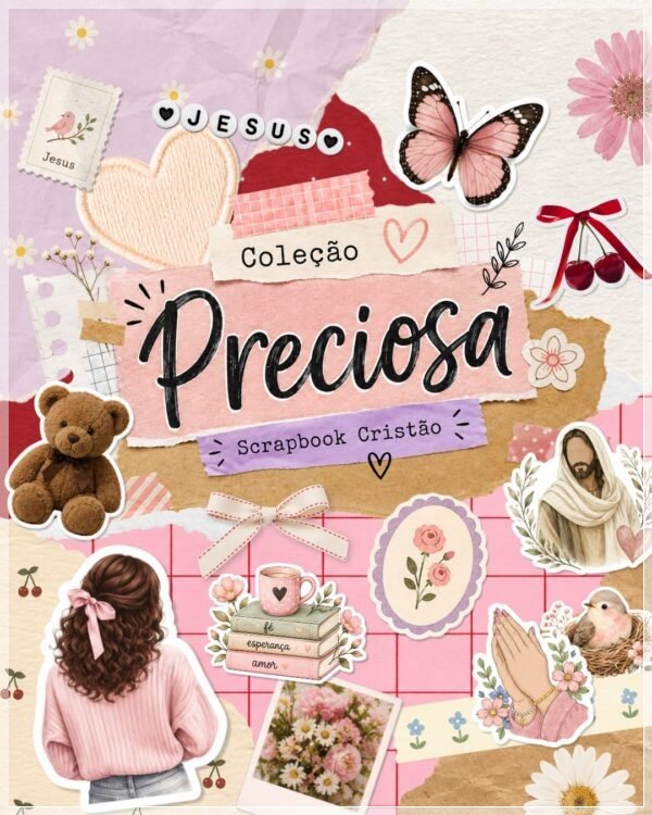 Kit Digital Combo Coleção Preciosa Scrapbook Cristão 17