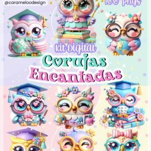 Kit Digital Corujas Encantadas 1