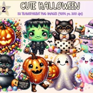 Kit Digital Cute Halloween Clipart P2 2