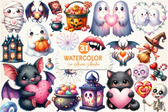 Kit Digital Cute Halloween 1