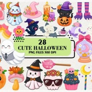 Kit Digital Cute Spooky Halloween 4