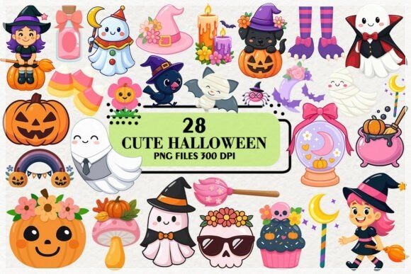 Kit Digital Cute Spooky Halloween 4