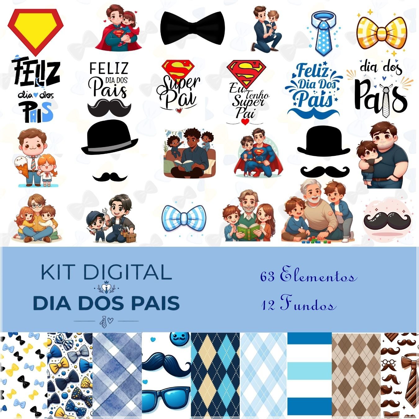 Kit Digital Dia Dos Pais 1