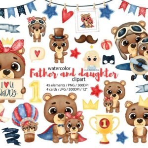 Kit Digital Dia Dos Pais Urso 13