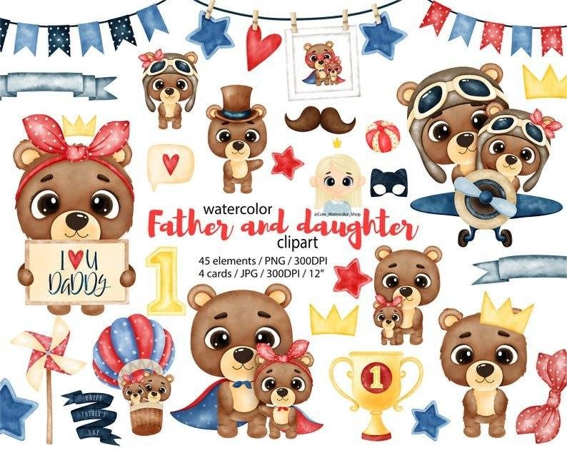 Kit Digital Dia Dos Pais Urso 13