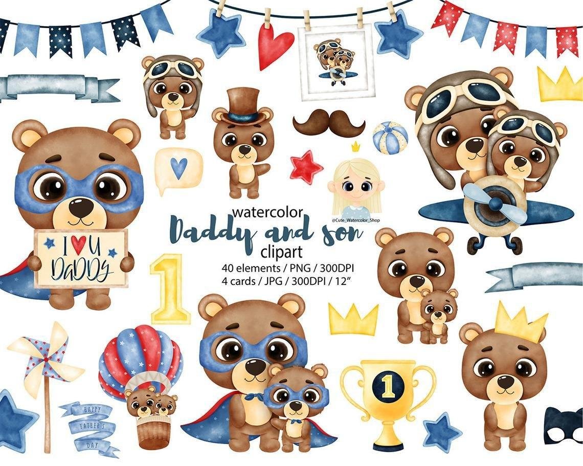 Kit Digital Dia Dos Pais Urso 15