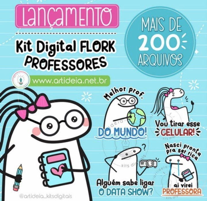 Kit Digital Dia Dos Professore Flork 1