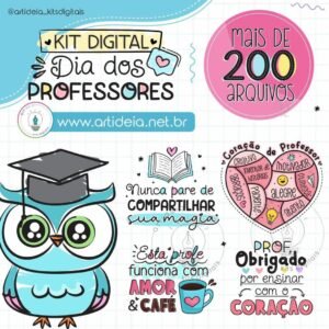 Kit Digital Dia Dos Professores Da 3