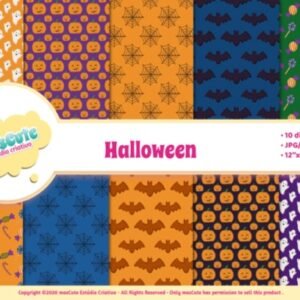 Kit Digital Digital Paper Pack Halloween Graphics 1