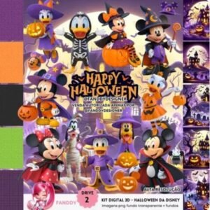 Kit Digital Disney Halloween 3d 2