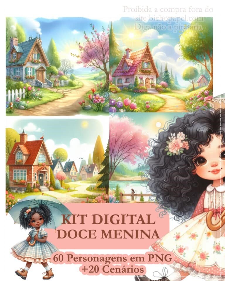 Kit Digital Doce Menina 4