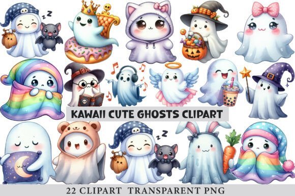 Kit Digital Fantasminhas Cute 2