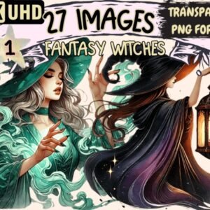 Kit Digital Fantasy Witches Clipart P1 5