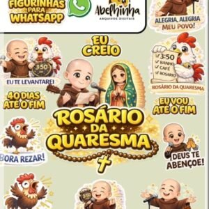 Kit Digital Figurinhas Rosário Da Madrugada 4