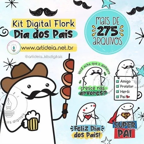 Kit Digital Flork Dia Dos Pais 1
