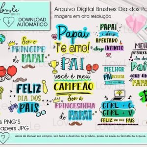Kit Digital Frases Dia Dos Pais 1