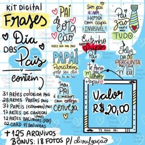 Kit Digital Frases Dia Dos Pais 2