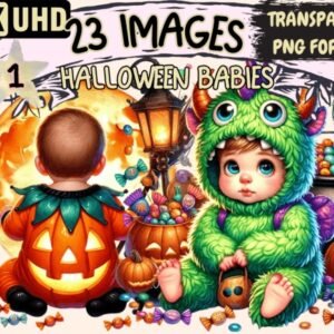 Kit Digital Halloween Babies Clipart P1 10