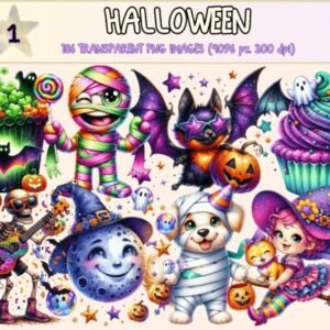 Kit Digital Halloween Clipart 12