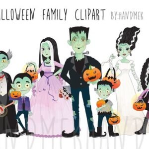Kit Digital Halloween Family 15