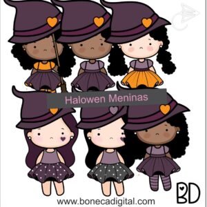 Kit Digital Halloween Meninas 2