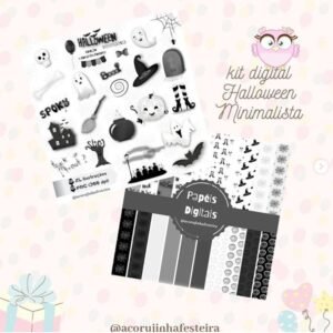 Kit Digital Halloween Minimalista 1