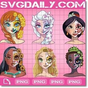 Kit Digital Halloween Princesas Disney 26