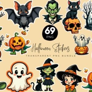 Kit Digital Halloween Stickers 3