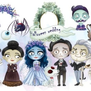 Kit Digital Halloween Wedding 19