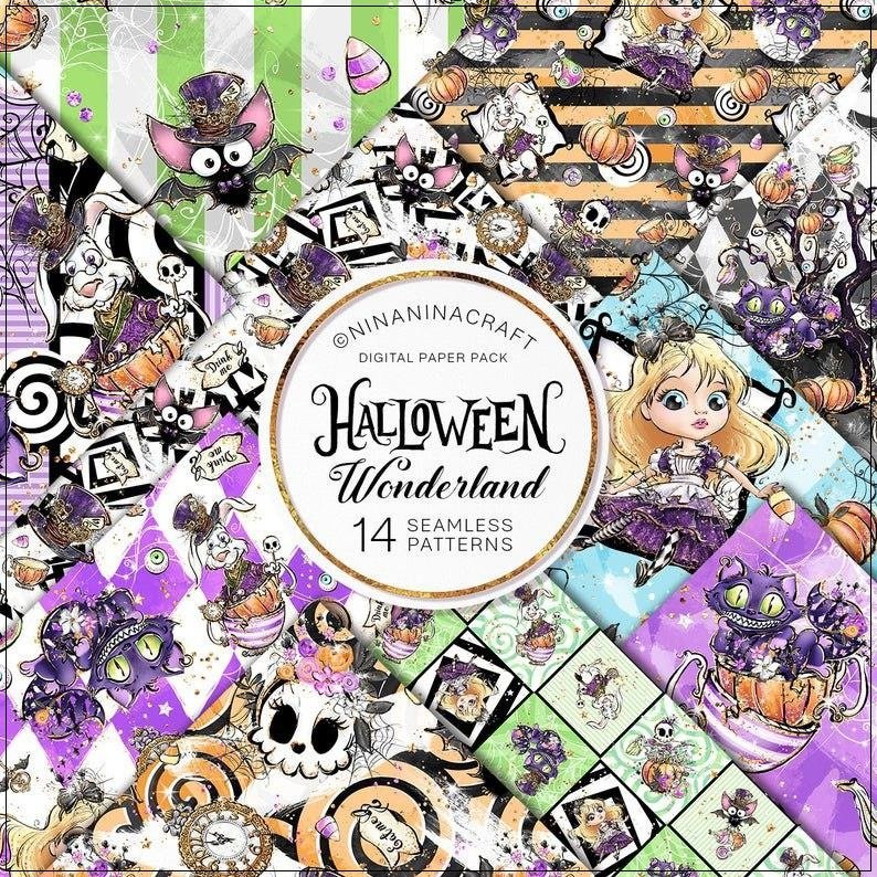 Kit Digital Halloween Wonderland Papers 11