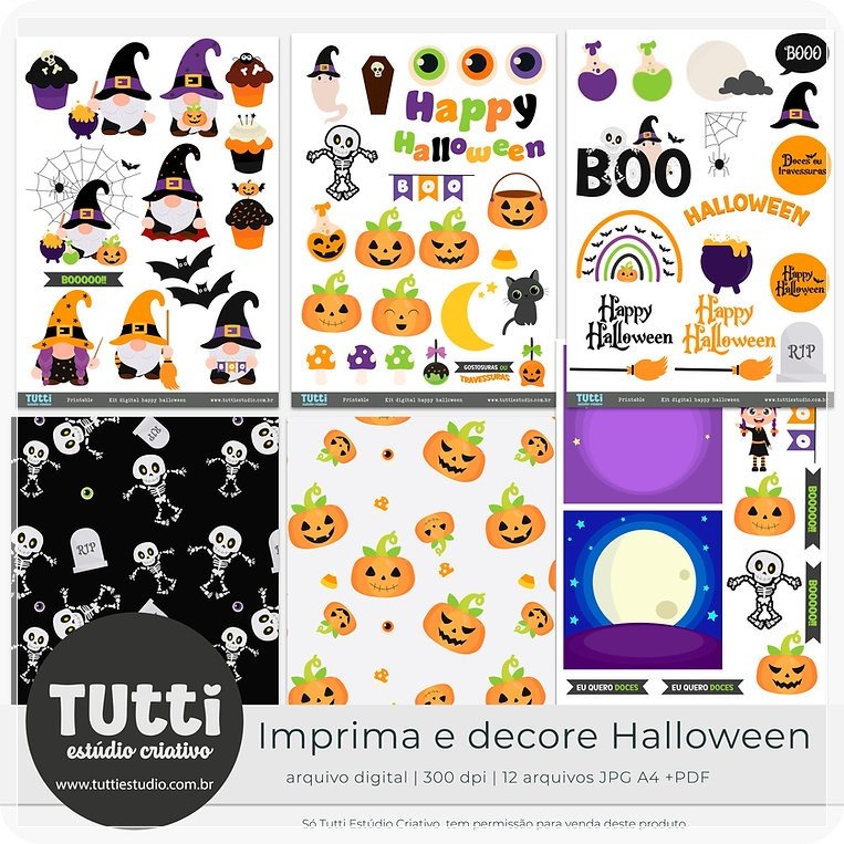 Kit Digital Happyhalloween Printable 3
