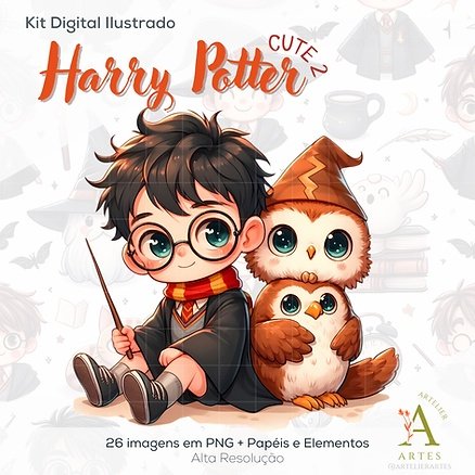 Kit Digital Harry Potter Cute 1